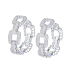 Elliora Chain Hoop Earrings