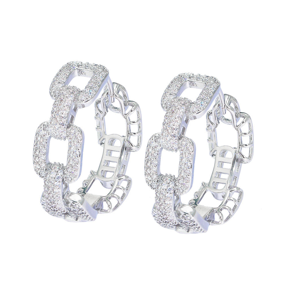 Elliora Chain Hoop Earrings