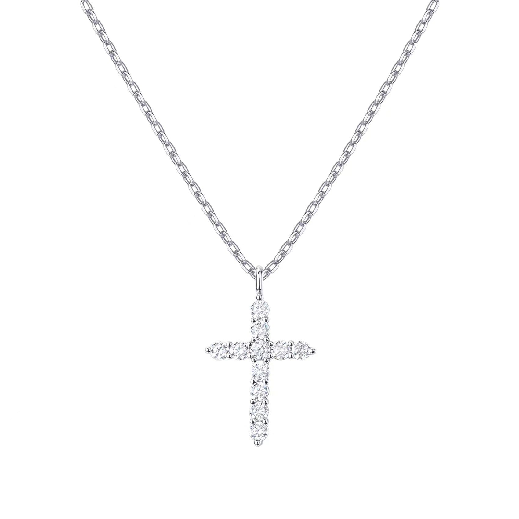 Elliora Diamond Cross Necklace