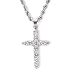 Elliora Diamond cross necklace