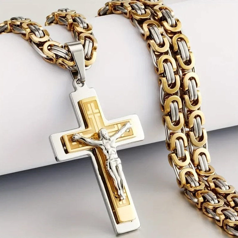 Elliora Bold Cross Necklace