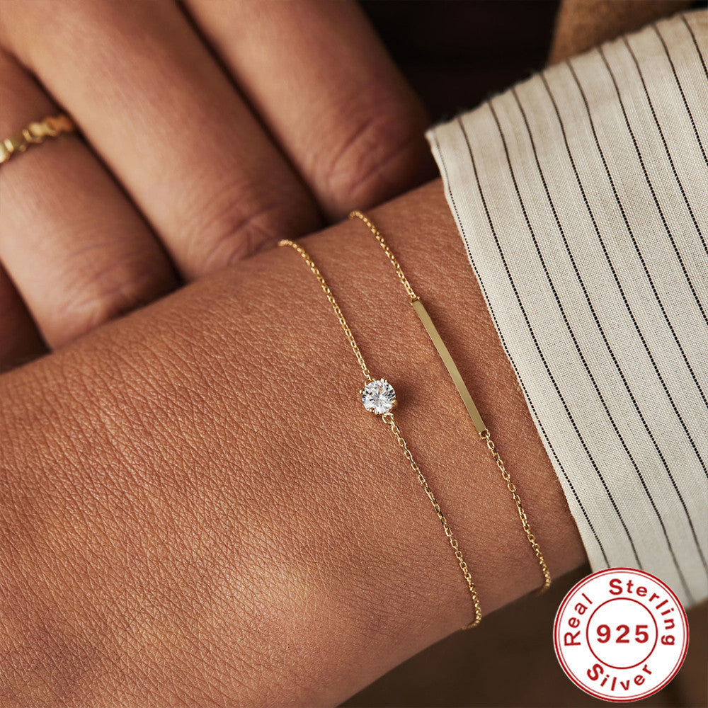 Elliora Solitaire Diamond Bracelet
