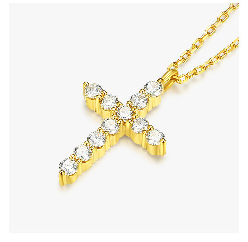 Elliora Diamond Cross Necklace